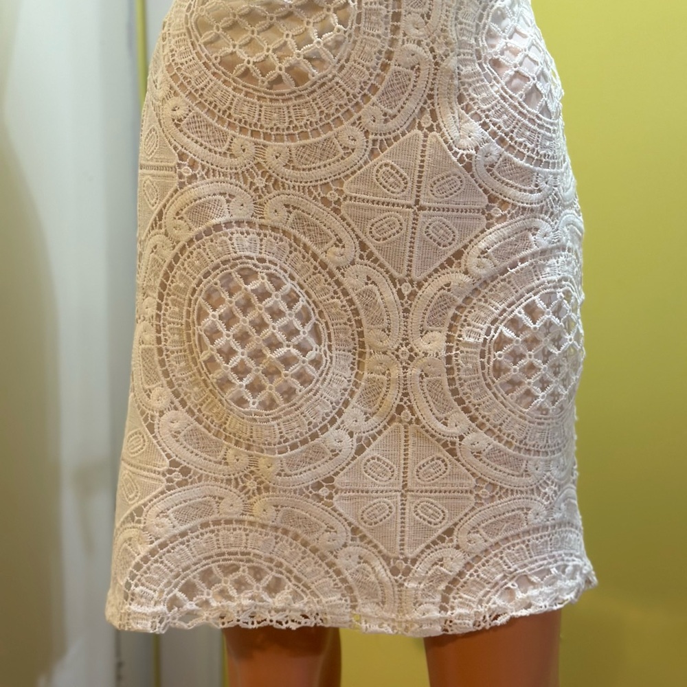 Elegant White Lace Skirt